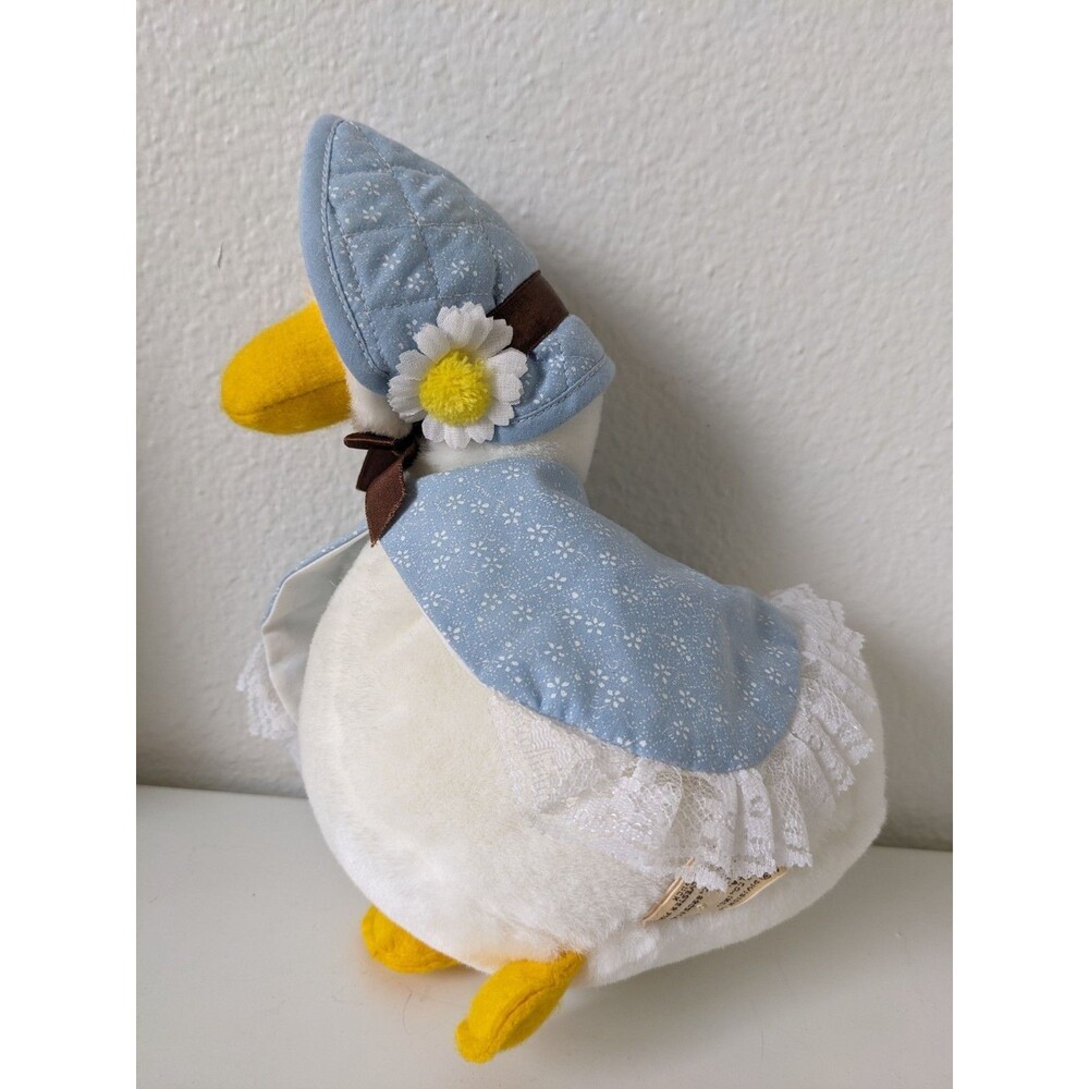 Vintage Duck Mother Goose Cottage Core Farm Decor Plush Stuffed Animal Applause - Picture 3 of 10